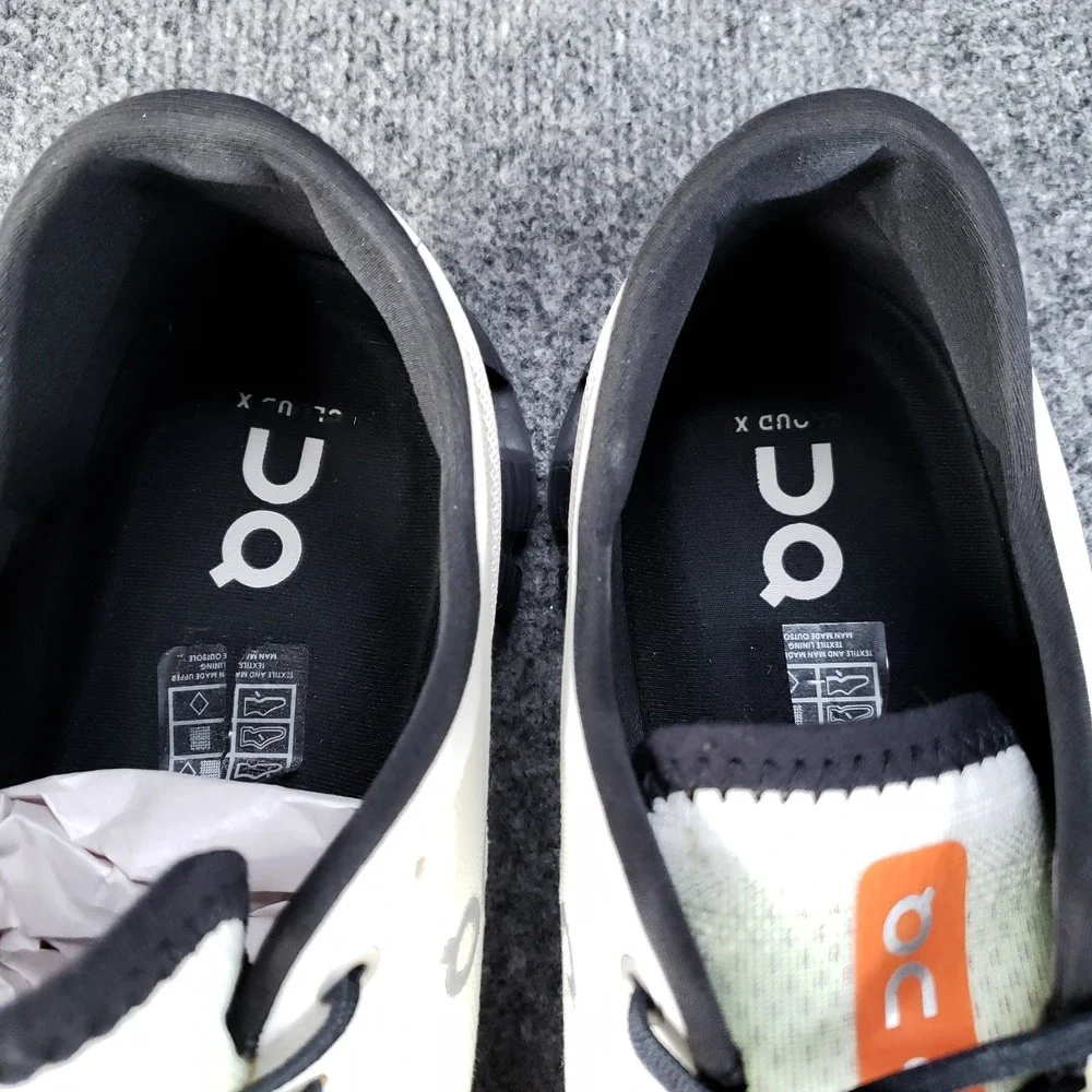 On Cloud X 3 Shoes Mens Size 12 White Black‎ Running Sneakers Lightweight
